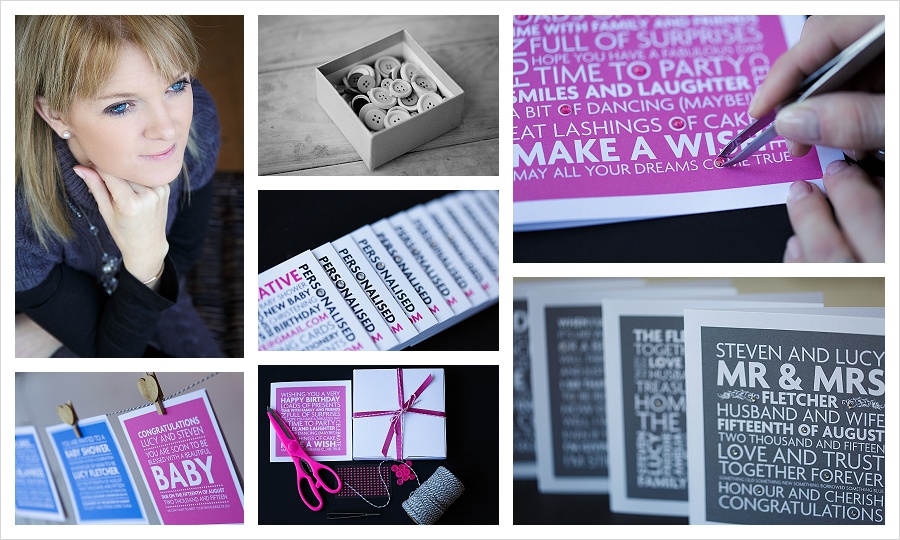 Personalised handmade cards and invitations by Pink Ink Creative